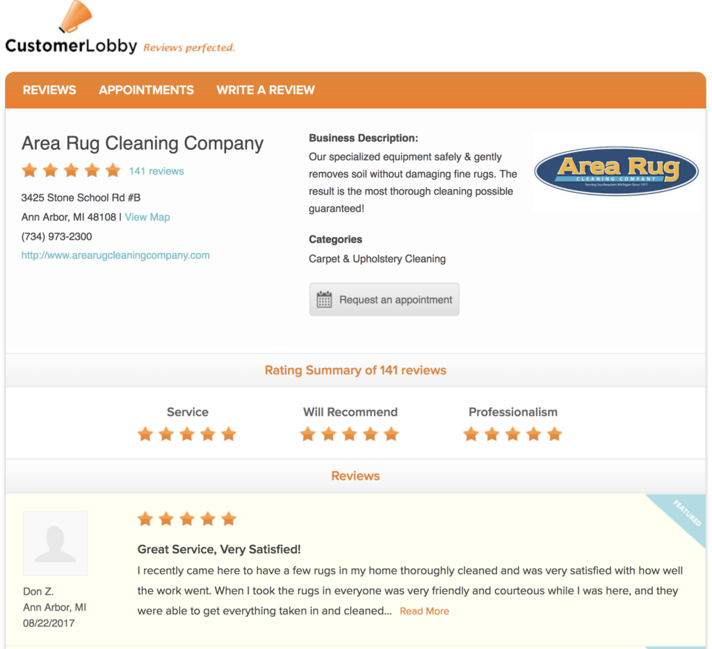 Area Rug Cleaning Company